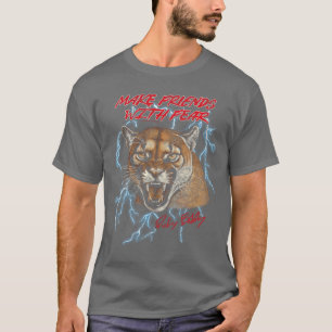 Camiseta Talladega Nights Faça Amigos com Medo Cougar Vin