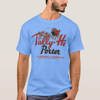 Camiseta TallyHo Porter Beer Retro Defunct Breweriana