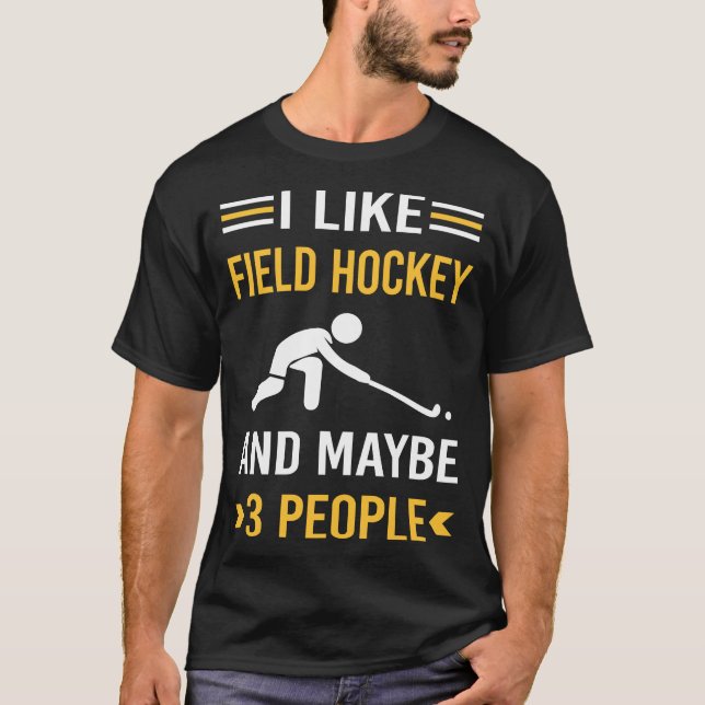 Camiseta Talvez 3 Pessoas Hóquei de Campo (Frente)