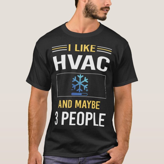 Camiseta Talvez 3 Pessoas HVAC (Frente)