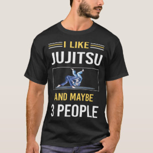Camiseta Talvez 3 Pessoas Jujitsu Ju Jitsu Jiujitsu Jiu Jit