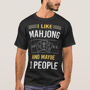 Camiseta Talvez 3 Pessoas Mahjong Majong Mah Jong Mah Jongg