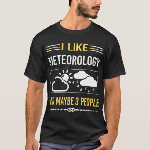 Camiseta Talvez 3 Pessoas Meteorologia Meteorologista