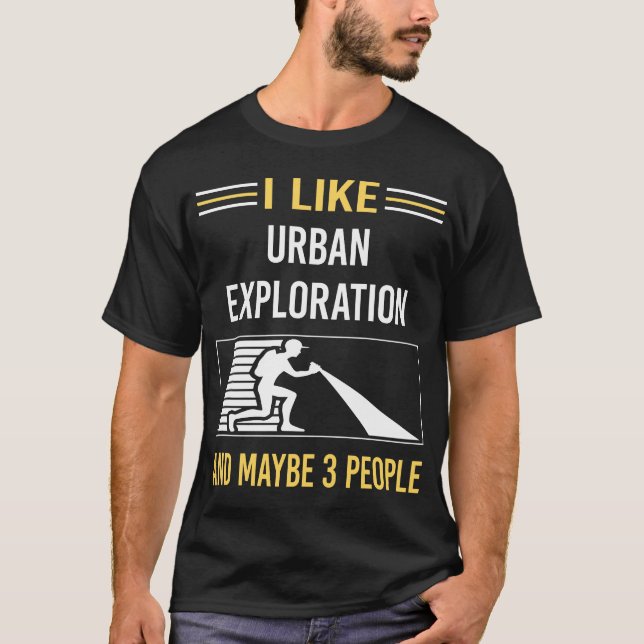 Camiseta Talvez 3 Pessoas Urban Exploration (Frente)