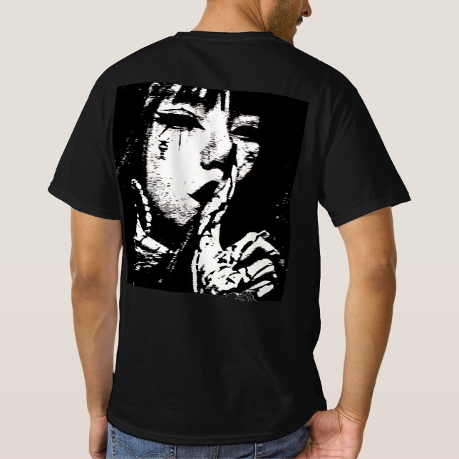 Camiseta "Talvez Eu Mereça Isso" Camisola Gráfica Emo Silen (Verso)