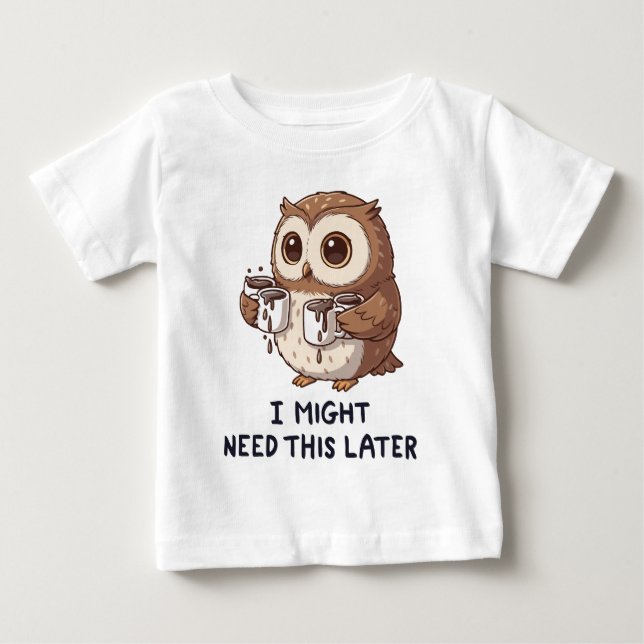 Camiseta Talvez Eu Precise de Café Mais Tarde - Humor Engra (Frente)