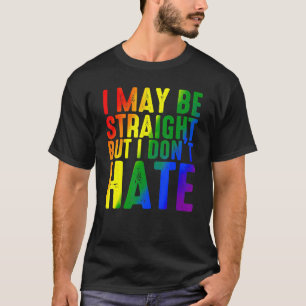 Camiseta Talvez eu seja Hetero, mas não odeio o Rainbow L