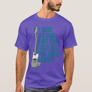 Camiseta Talvez eu seja velho, mas eu vi todas as bandas le