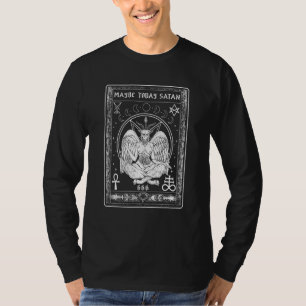 Camiseta Talvez Hoje Satanás Eu Versos do Tarot Satânico