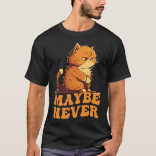 Camiseta Talvez Nunca Gata Vermelha
