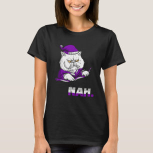 Camiseta Talvez Nunca Nah Asexualidade Ace Lgbqa Gato Bravo