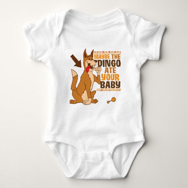 Camiseta Talvez O Dingo Coma O Seu Bebê (Frente)