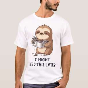 Camiseta Talvez Preciso De Café Mais Tarde - Humor Lenta