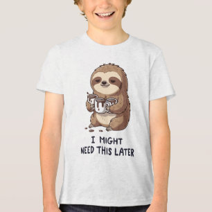 Camiseta Talvez Preciso De Café Mais Tarde - Humor Lenta