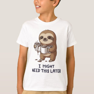 Camiseta Talvez Preciso De Café Mais Tarde - Humor Lenta