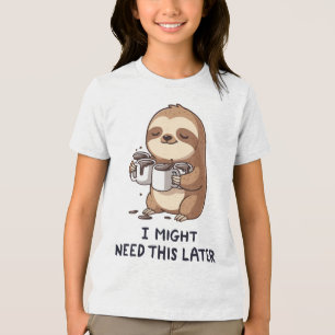 Camiseta Talvez Preciso De Café Mais Tarde - Humor Lenta