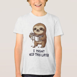Camiseta Talvez Preciso De Café Mais Tarde - Humor Lenta