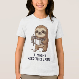 Camiseta Talvez Preciso De Café Mais Tarde - Humor Lenta