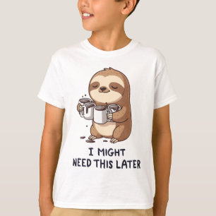 Camiseta Talvez Preciso De Café Mais Tarde - Humor Lenta