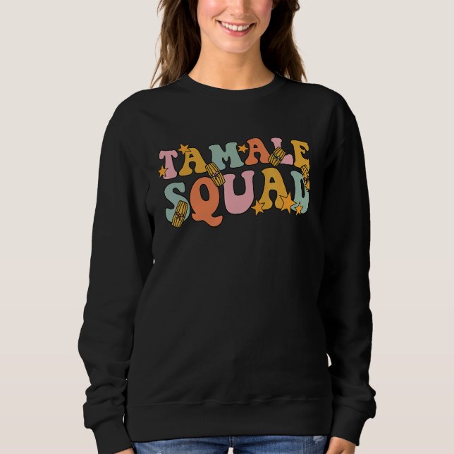 Camiseta Tamale Squad Groovy For Mexican Tamale   (Frente)