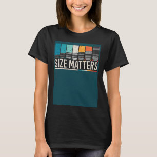 Camiseta Tamanho da lente da câmera fotográfica é important