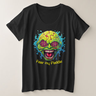 Camiseta Tamanho de adição Medo Meu Pé - Pickleball engraça