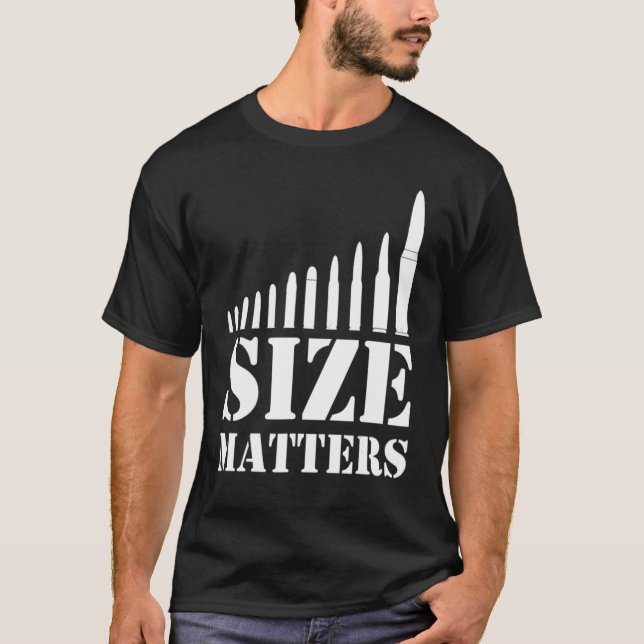 Camiseta Tamanho Importa Balas 1 (Frente)