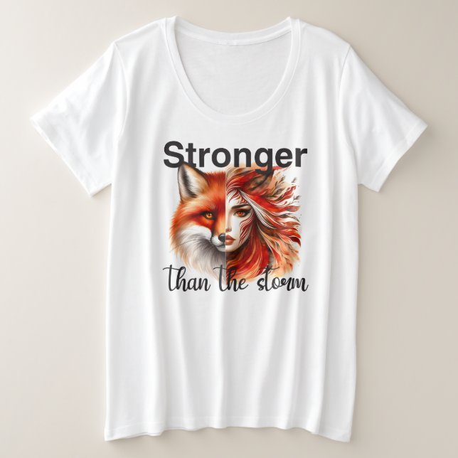 Camiseta Tamanho Mais -T-Camisa (Frente do Design)