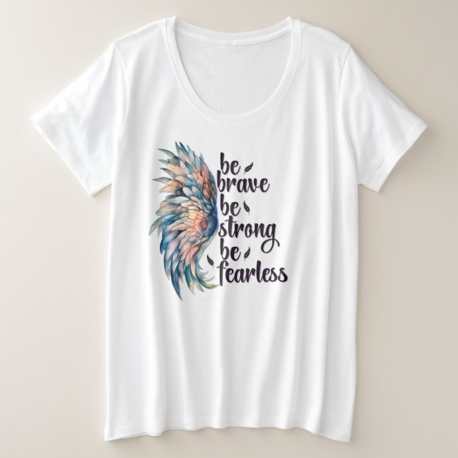 Camiseta Tamanho Mais -T-Camisa (Frente do Design)
