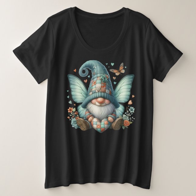 Camiseta Tamanho Mais -T-Camisa (Frente do Design)