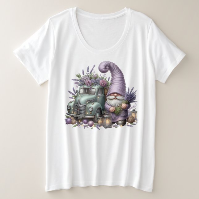 Camiseta Tamanho Mais -T-Camisa (Frente do Design)