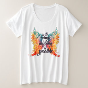 Camiseta Tamanho Mais -T-Camisa