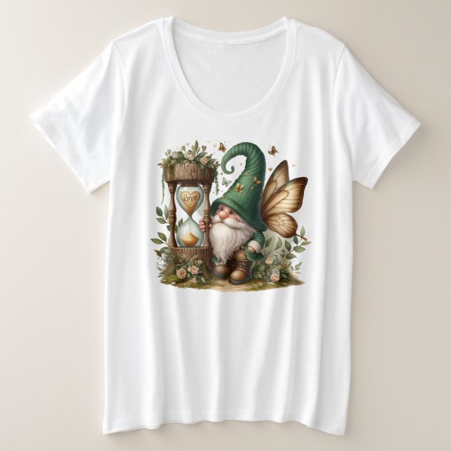 Camiseta Tamanho Mais -T-Camisa (Frente do Design)
