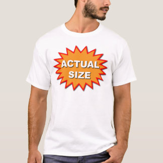 Camiseta tamanho real