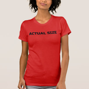 Camiseta Tamanho Real