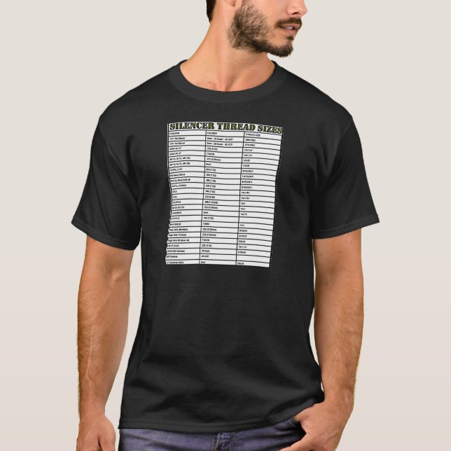 CAMISETA TAMANHOS DE THREAD DO SILÊNCIO (Frente)