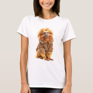 Camiseta Tamarim-leão-dourado em Jaqueta de Inverno Elegant