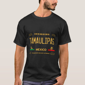Camiseta Tamaulipas Mexico License Plate Aestic Tamaulip