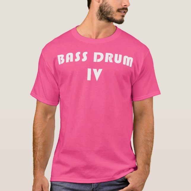 Camiseta Tambor Bass 4 Marching Banda Drumline Voltado Impr (Frente)