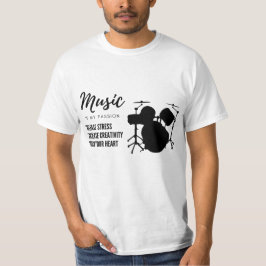 Camiseta tambor, baterista, música, amante