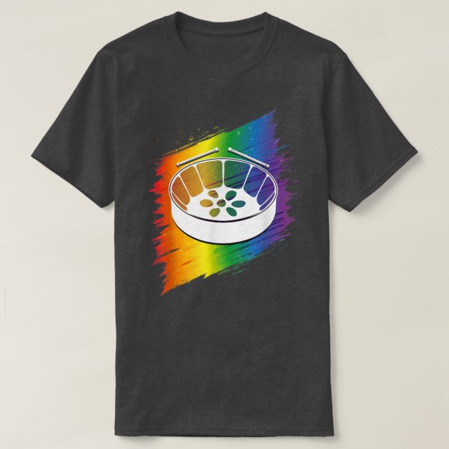 Camiseta Tambor de banda de aço ama música e carnaval - arc (Frente do Design)
