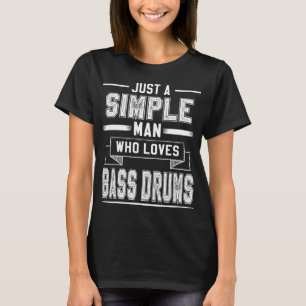 Camiseta Tambor de Bass Marching Banda Drummer