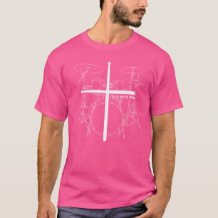 Camiseta Tambor de cristo é atravessado