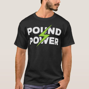 Camiseta Tambor De Potência De Libra Engraçado Entalhe Clas