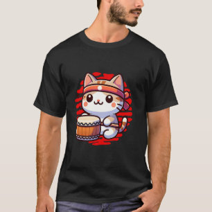 Camiseta Tambor de Taiko Japonês Tradicional