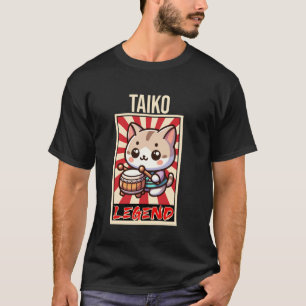Camiseta Tambor de Taiko Japonês Tradicional