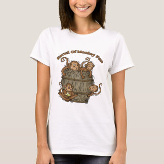 Camiseta Tambor do divertimento do macaco