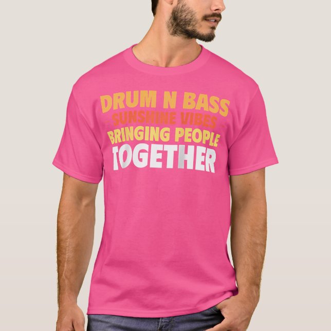 Camiseta Tambor E Bass Dubstep Dnb Baseball Tee (Frente)