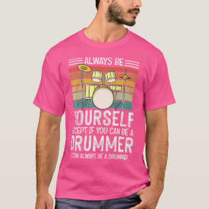Camiseta Tambor-Grande Pai Engraçado Dizendo Tambor-Tambor-