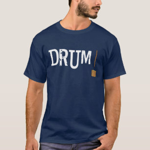 Camiseta Tambor! Texto Branco
